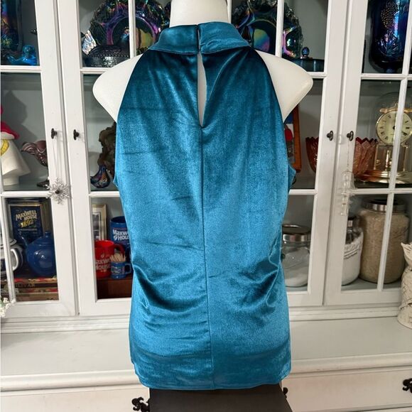 WHBM Teal Sleeveless Halter Top Size Small - Picture 5 of 8